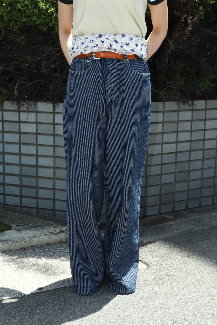 GANNI  Heavy Twill Denim Marri