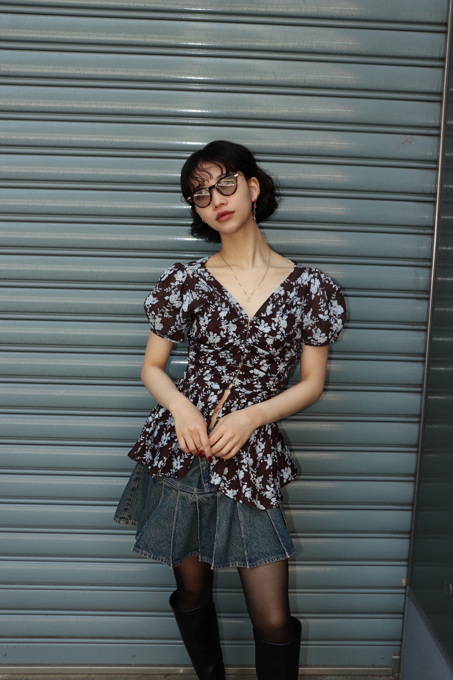 Lunetta BADA  78/03 0560(DARK DEMI・GRACE GOLD / LIGHT SMOKE)