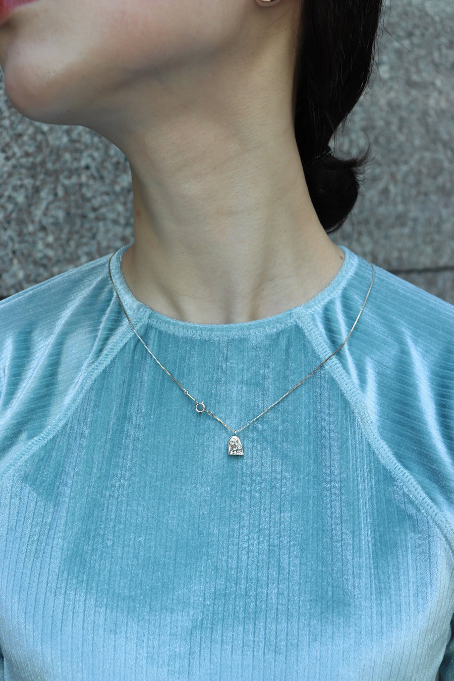 kotohayokozawa  FLEX VELVET CUFF-GLOVE LONG TEE