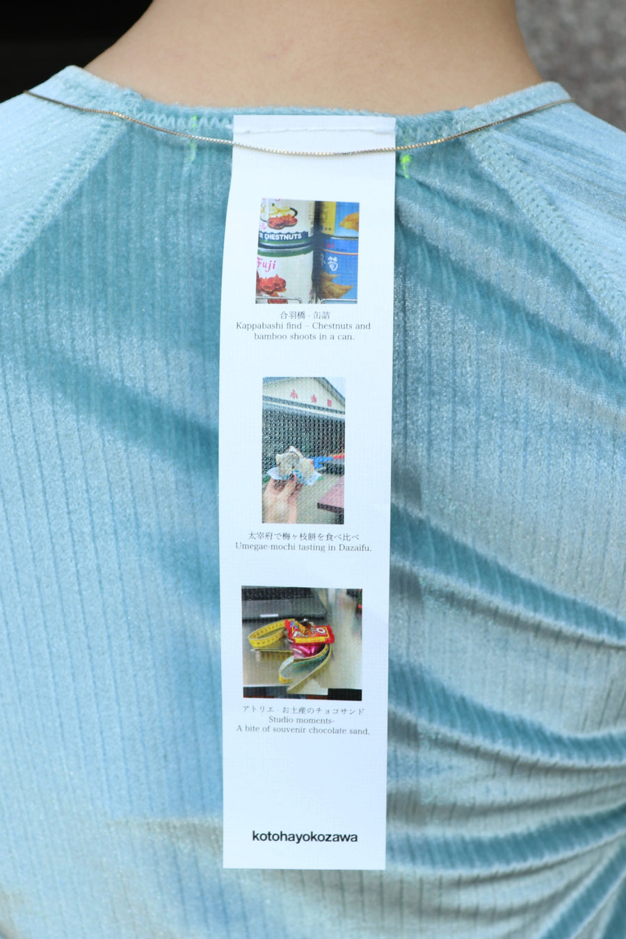 kotohayokozawa  FLEX VELVET CUFF-GLOVE LONG TEE