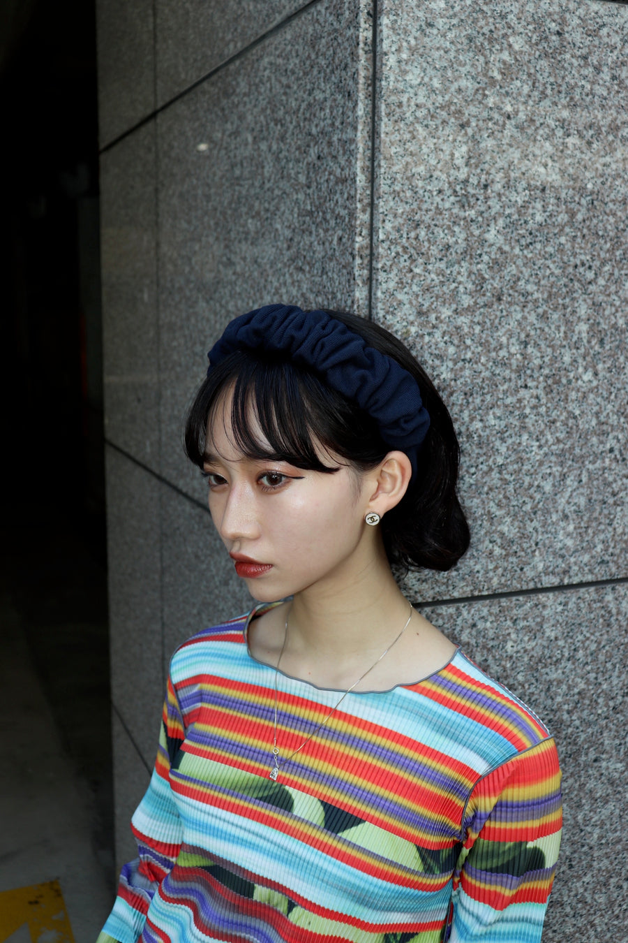 kotohayokozawa  SPA HEADBAND HEAVYWEIGHT(BLUEBERRY)