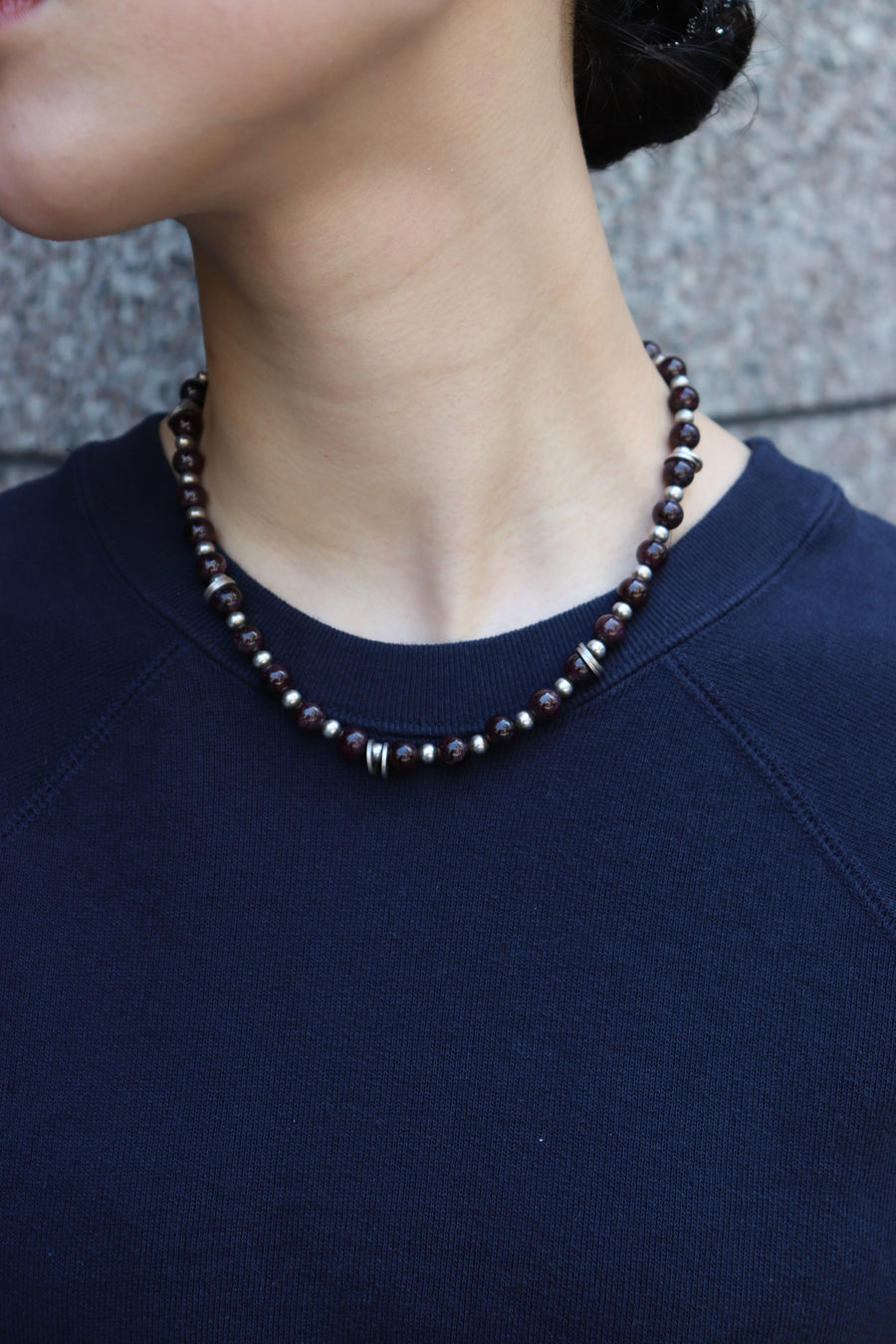 kotohayokozawa  HEAVYWEIGHT CUFF-GLOVE TOP(BLUEBERRY)