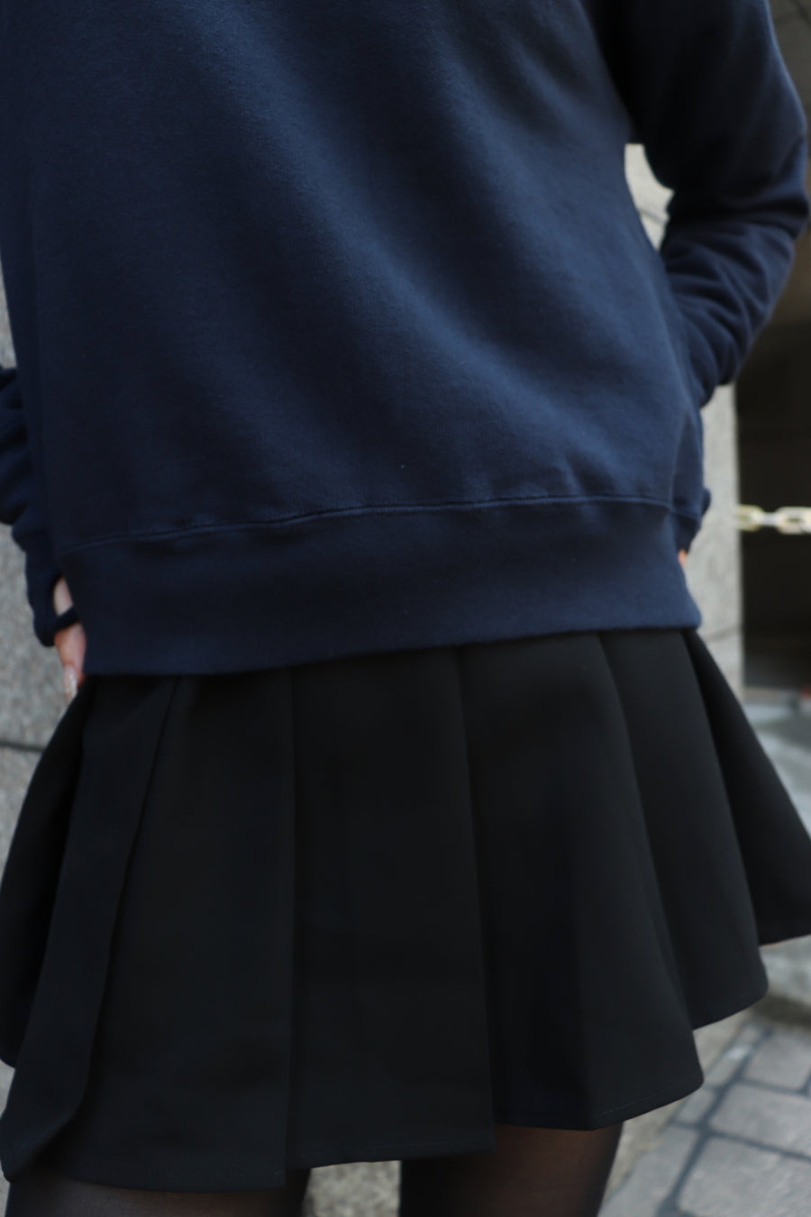 kotohayokozawa  HEAVYWEIGHT CUFF-GLOVE TOP(BLUEBERRY)