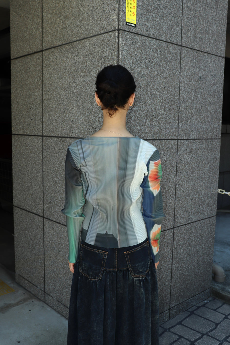 kotohayokozawa  GRAPHIC TOP(GREEN)