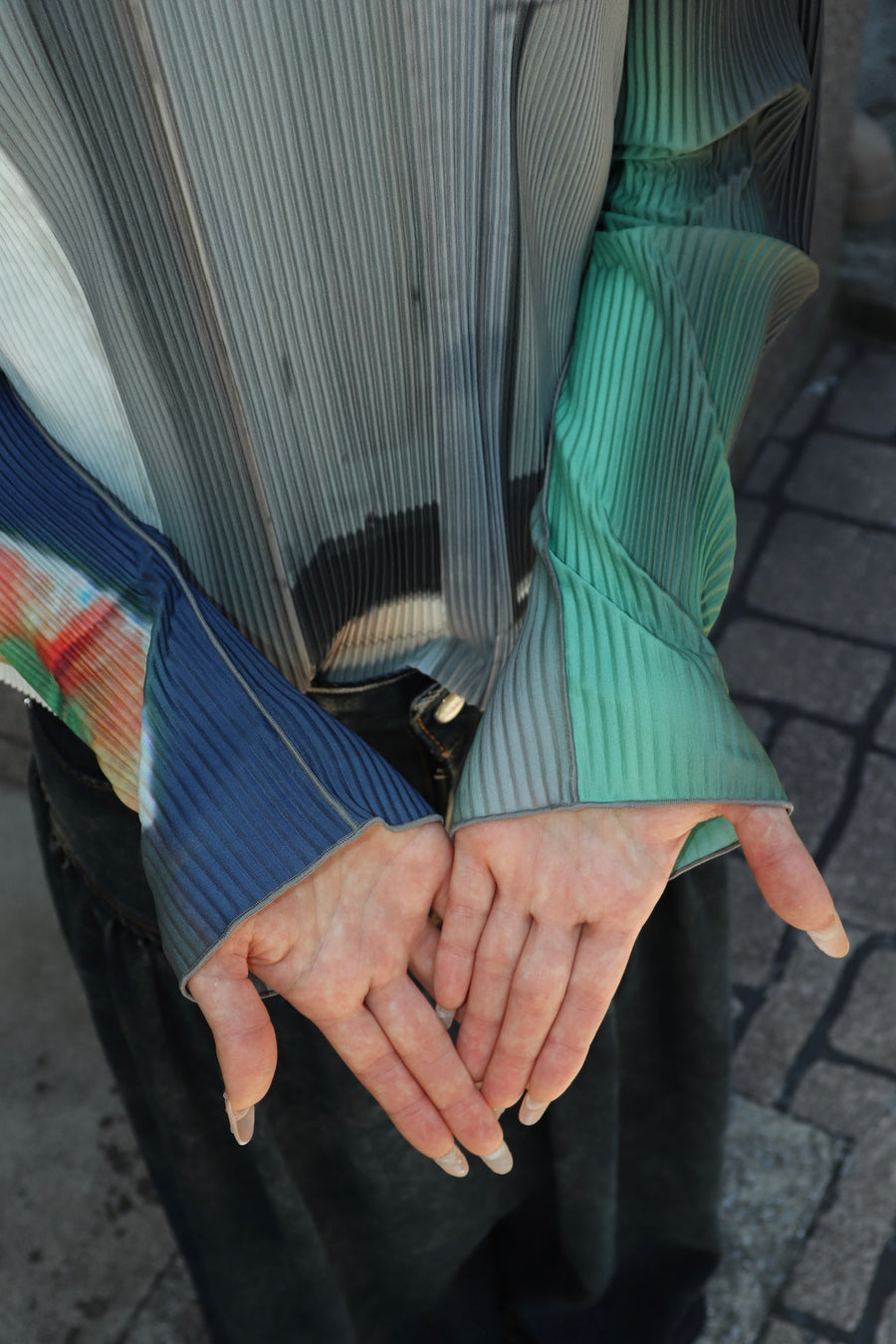 kotohayokozawa  GRAPHIC TOP(GREEN)