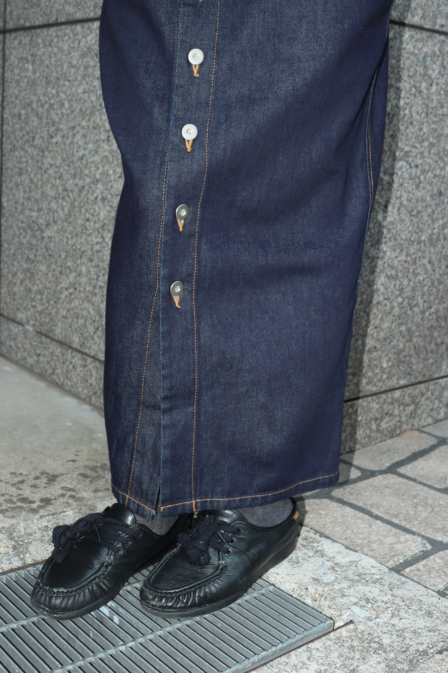 FETICO  Denim sleeveless dress