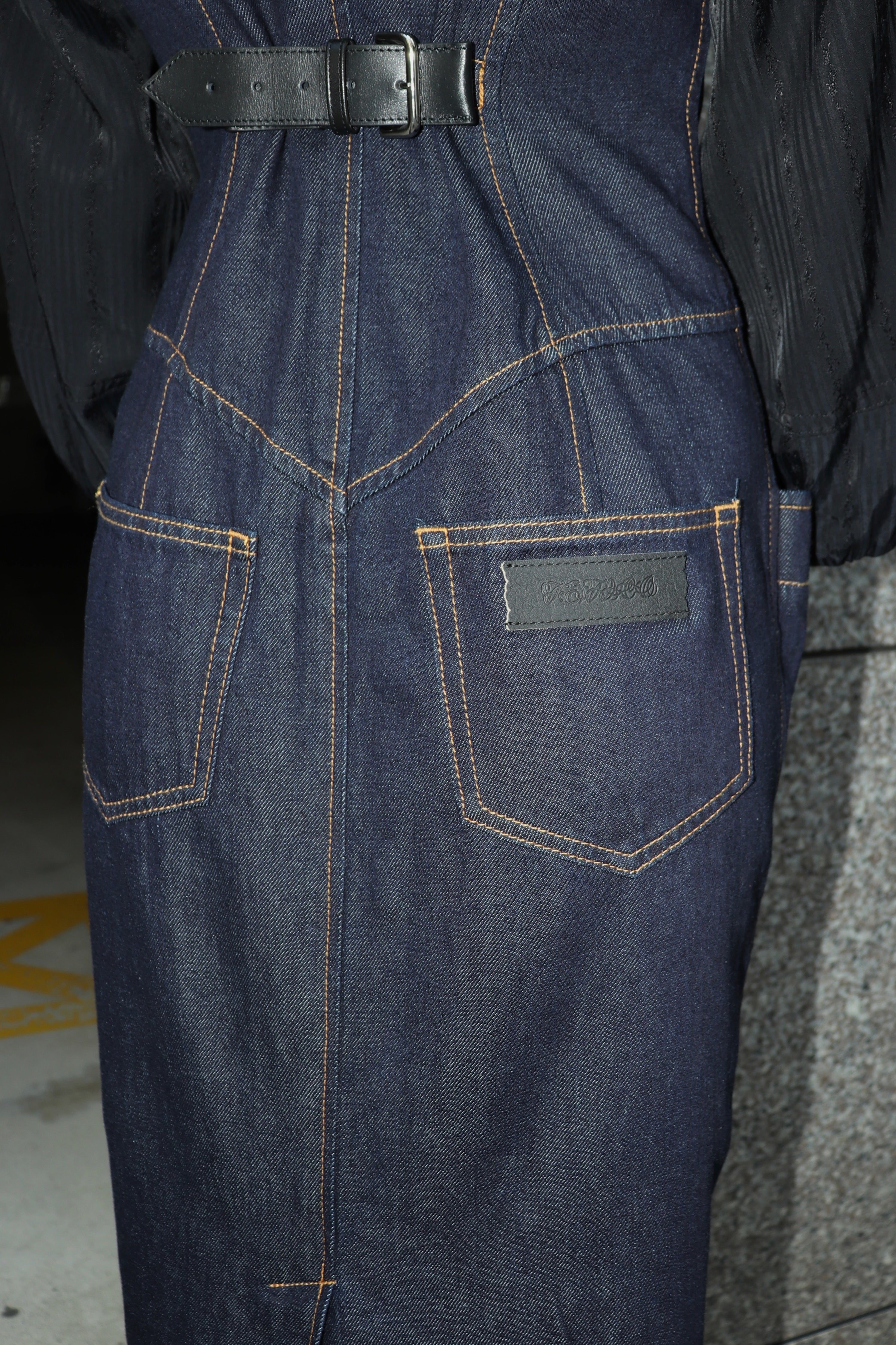 fetico Denim sleeveless dress デニム　フェティコ 25AW】FETICO フェティコ / Denim sleeveless dress / デニム