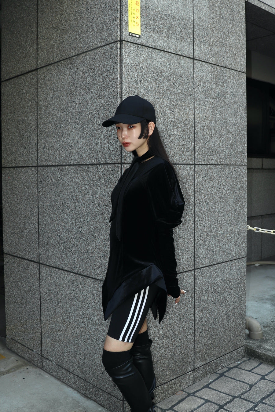 SHIORI MIKATA  wool like round cap(BLACK)