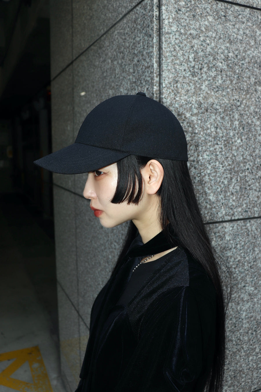 SHIORI MIKATA  wool like round cap(BLACK)