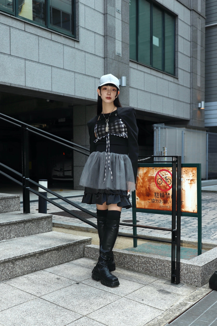 SHIORI MIKATA  wool like round cap(GRAY)