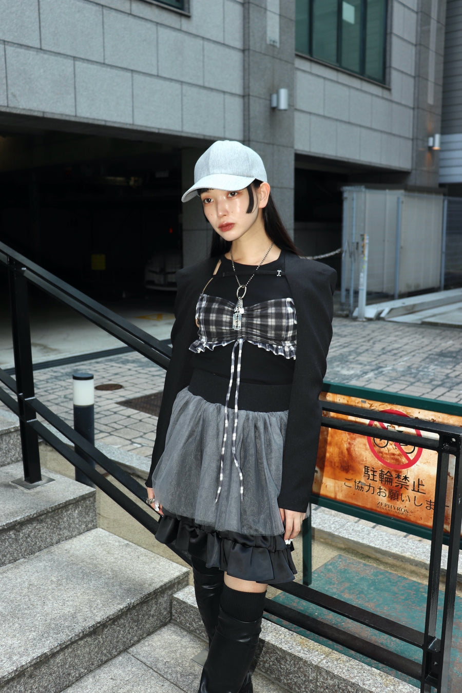 SHIORI MIKATA  wool like round cap(GRAY)