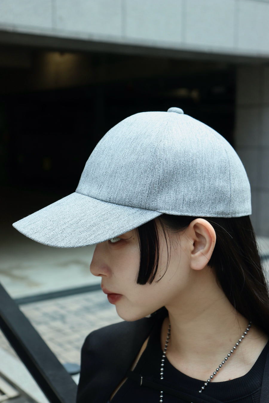 SHIORI MIKATA  wool like round cap(GRAY)