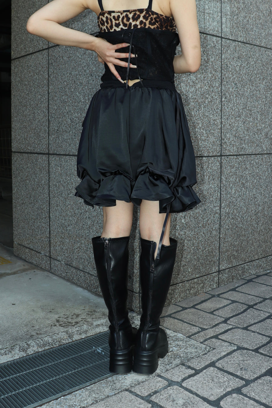 SHIORI MIKATA  satin skirt and tops
