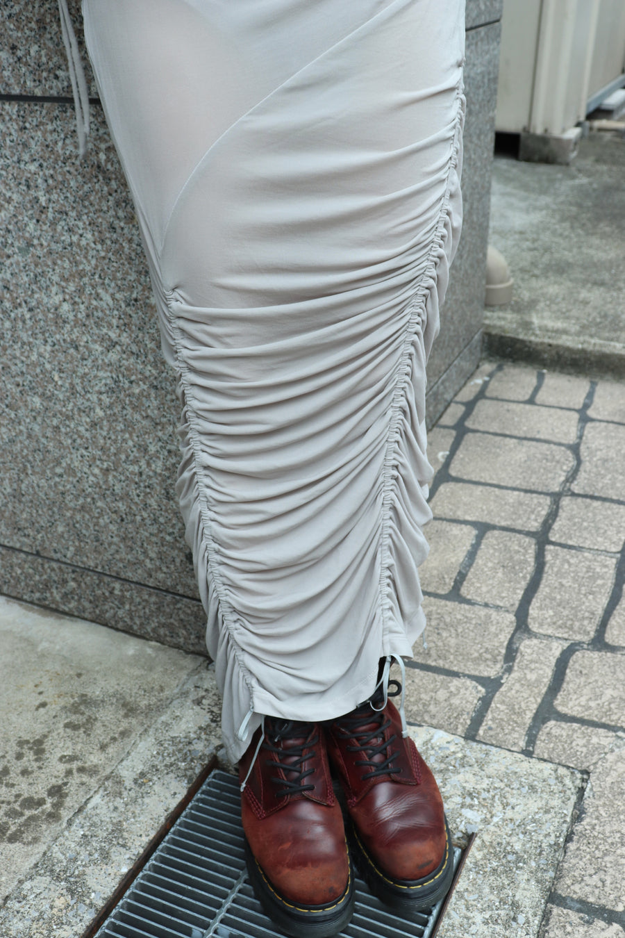 mukcyen  stretch layered skirt