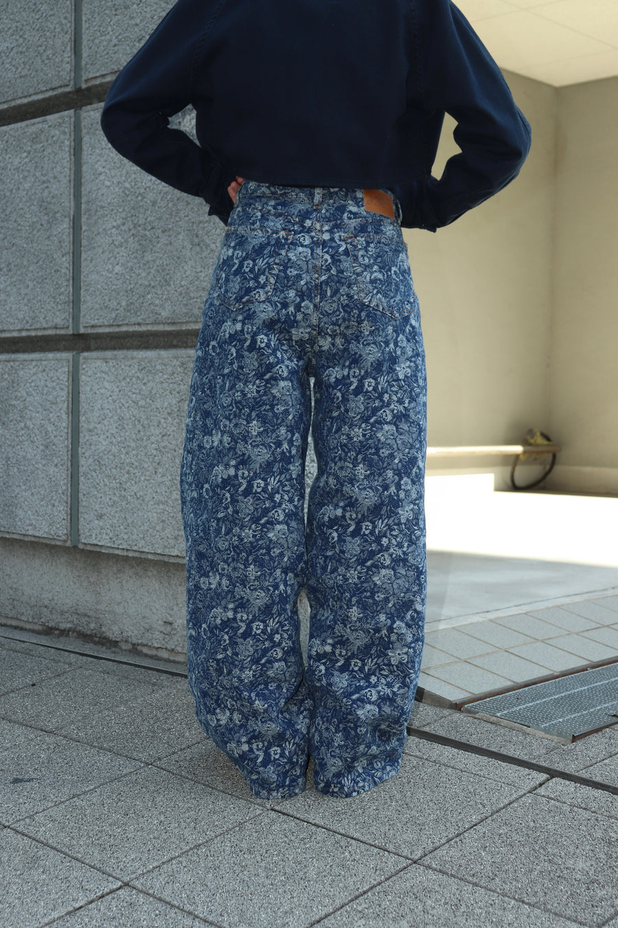 GANNI  Tapestry Denim Baggy Jeans