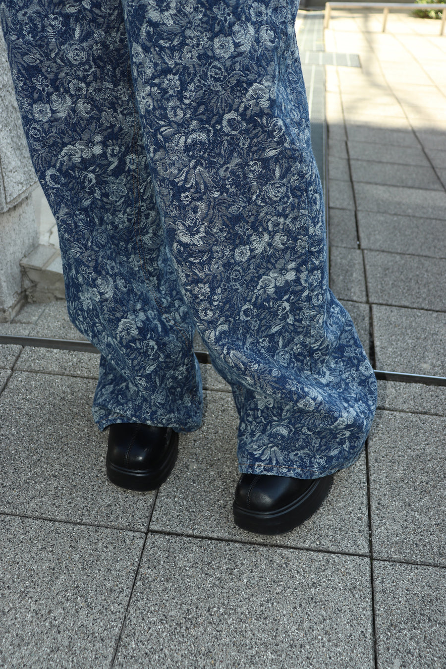 GANNI  Tapestry Denim Baggy Jeans