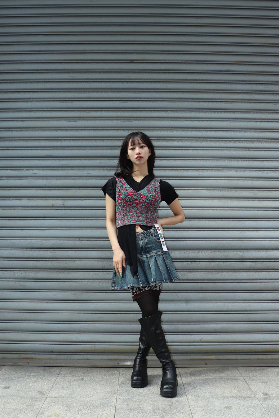 kotohayokozawa(コトハヨコザワ)のMIST SHAGGY KNIT TOPの通販