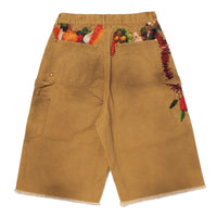 doublet(ダブレット)のVEGETABLE EMBROIDERY CUT-OFF PANTS BEIGEの
