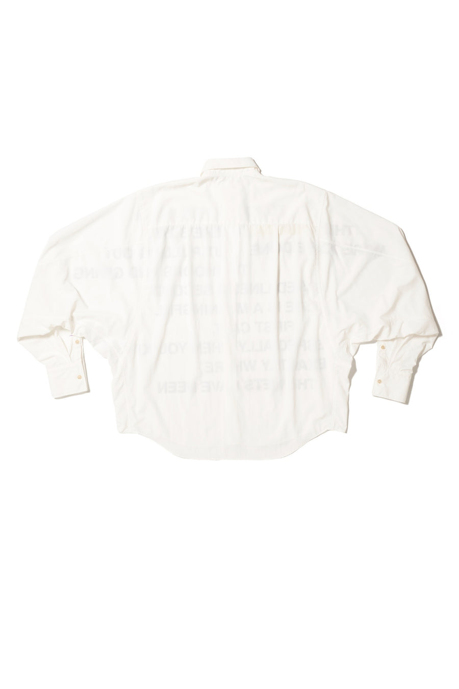 doublet(ダブレット)のKINMEDAI LINE MESSAGE SHIRT WHITEの通販