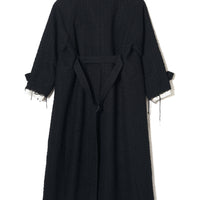 ジャケット・アウター SUGARHILL Boucle Wool Long Coat Sugarhill (Sugar Hill) Boucle Wool Long COAT (Black) (Court) Mail