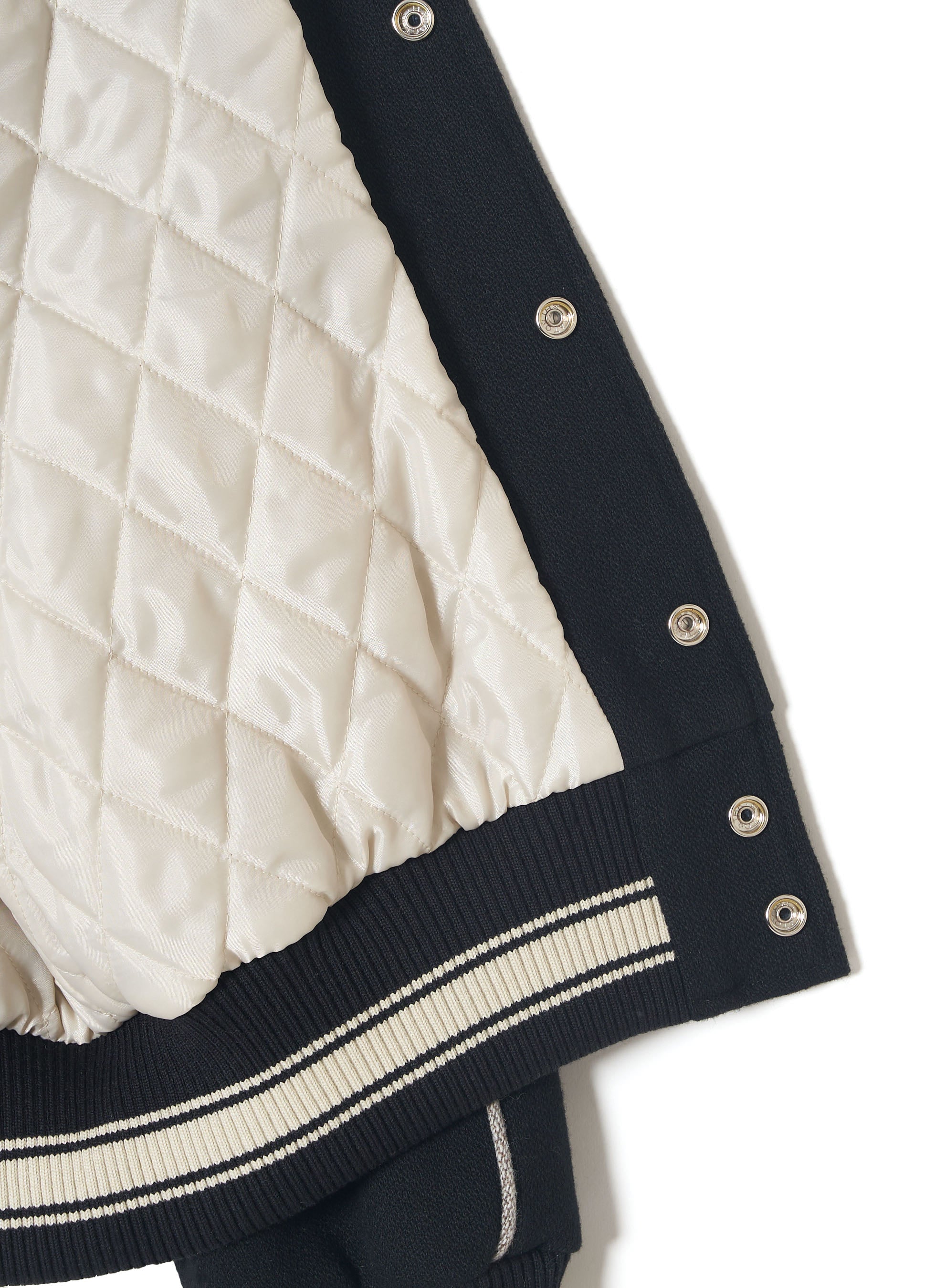 SUGARHILL(シュガーヒル)のMELTON STADIUM JACKET BLACKの通販