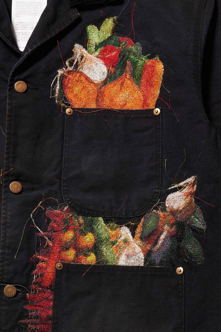 doublet(ダブレット)のVEGETABLE EMBROIDERY WORK JACKET BLACKの通販