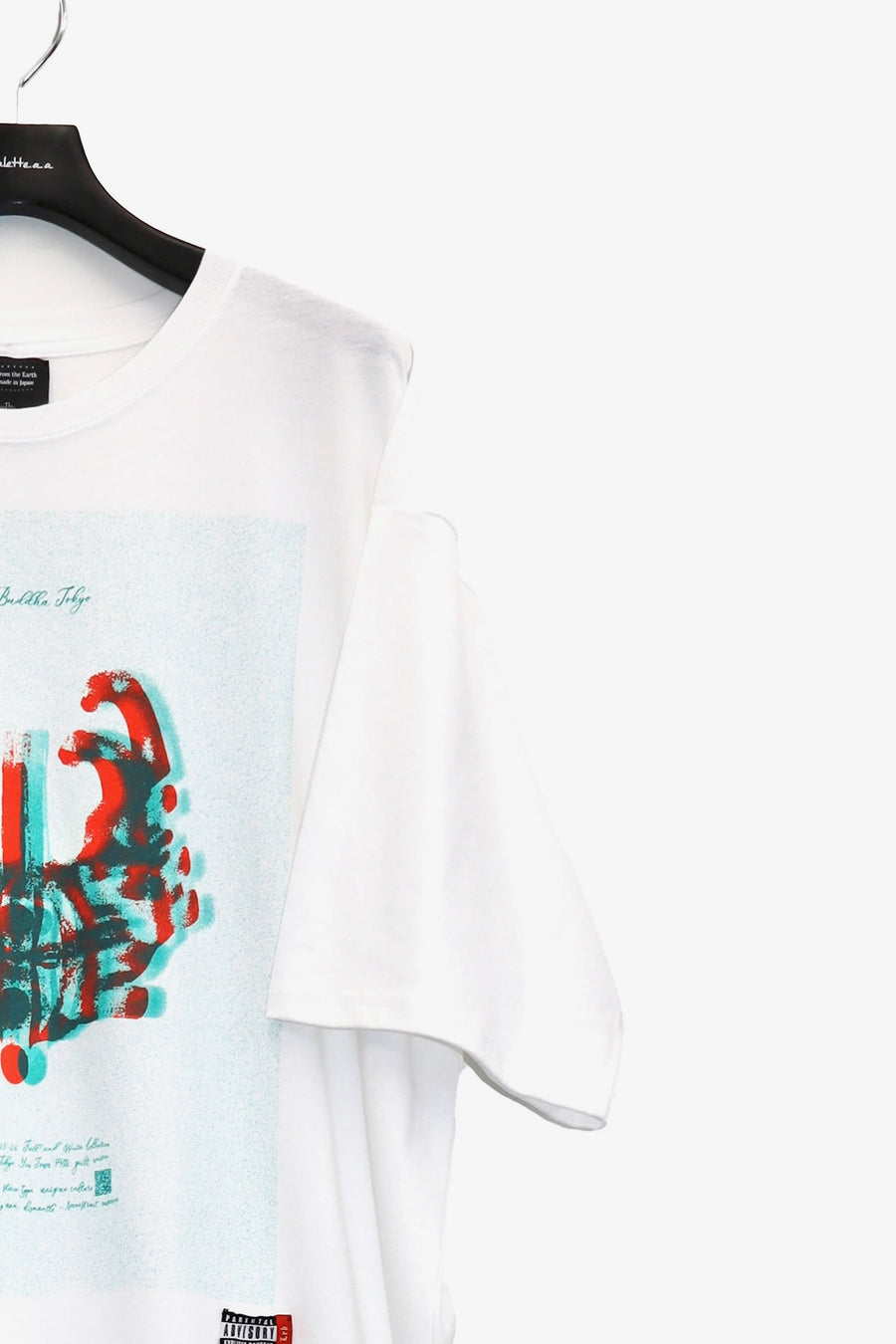 LEH  2025aw Contemporary Big Size Slit T-SH(WHITE)