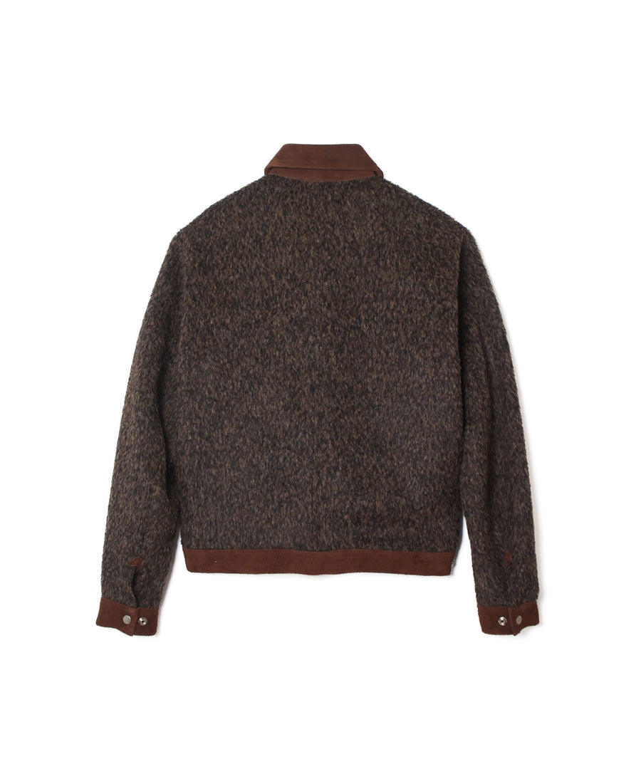 SUGARHILL  SHAGGY BLOUSON(DARK BROWN)