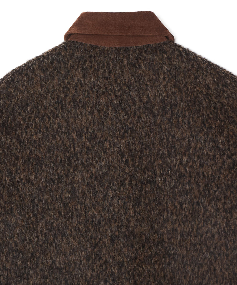 SUGARHILL  SHAGGY BLOUSON(DARK BROWN)