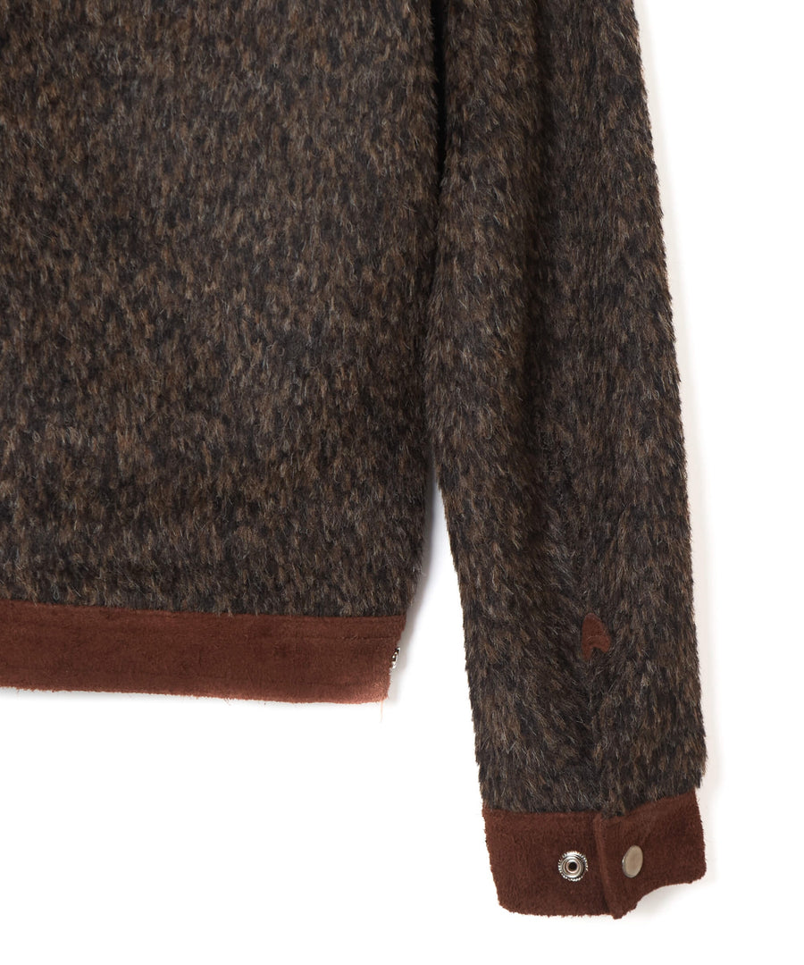 SUGARHILL  SHAGGY BLOUSON(DARK BROWN)