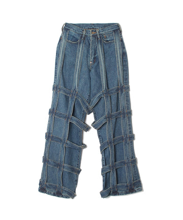 SUGARHILL  CAGED DENIM PANTS(INDIGO)