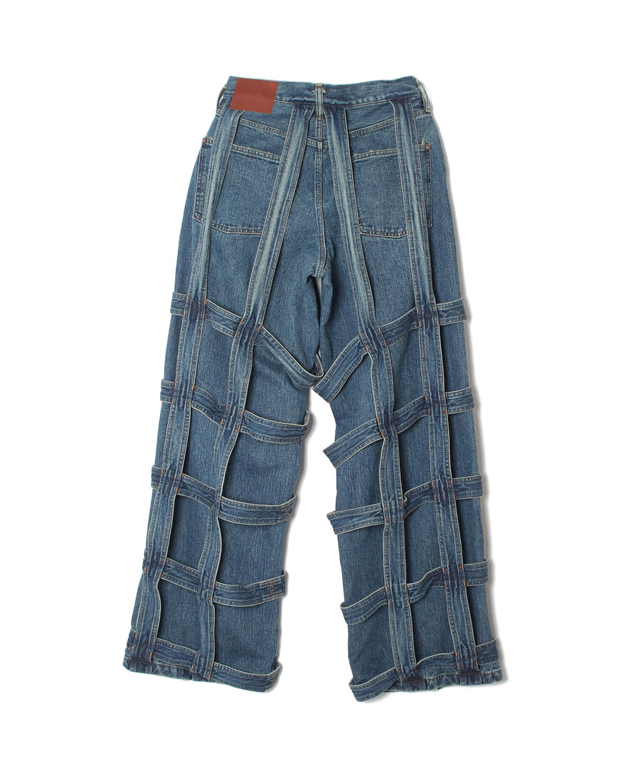 SUGARHILL  CAGED DENIM PANTS(INDIGO)