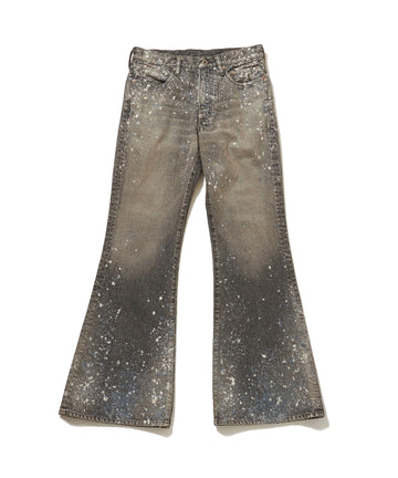 SUGARHILL  MOLDED DENIM TROUSERS FLAIRED CUT