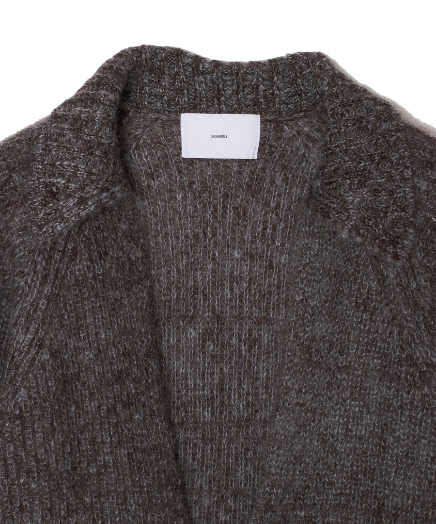 SUGARHILL  MOHAIR PULLOVER SWEATER(BROWN / ICE BLUE)