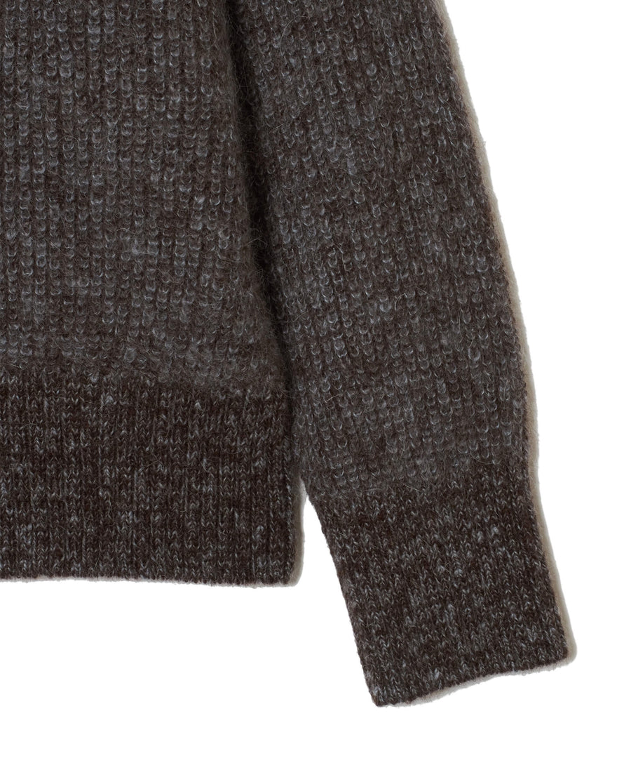 SUGARHILL  MOHAIR PULLOVER SWEATER(BROWN / ICE BLUE)