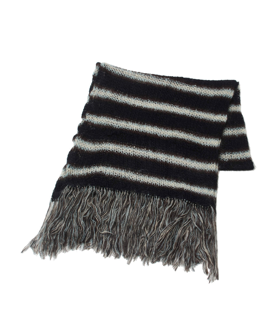 SUGARHILL  MOHAIR STRIPE MUFFLER(MINT STRIPE)