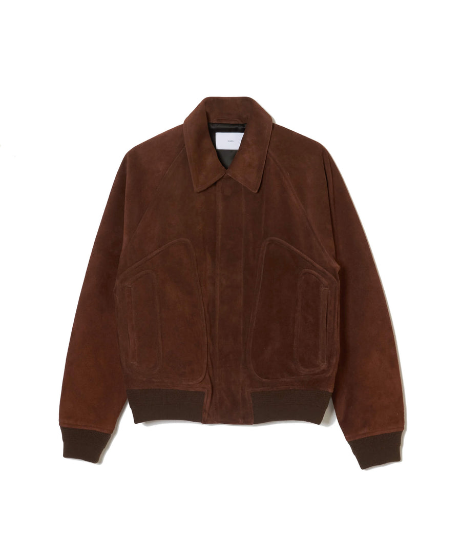 SUGARHILL  SUEDE PIPING LEATHER BLOUSON(BROWN)