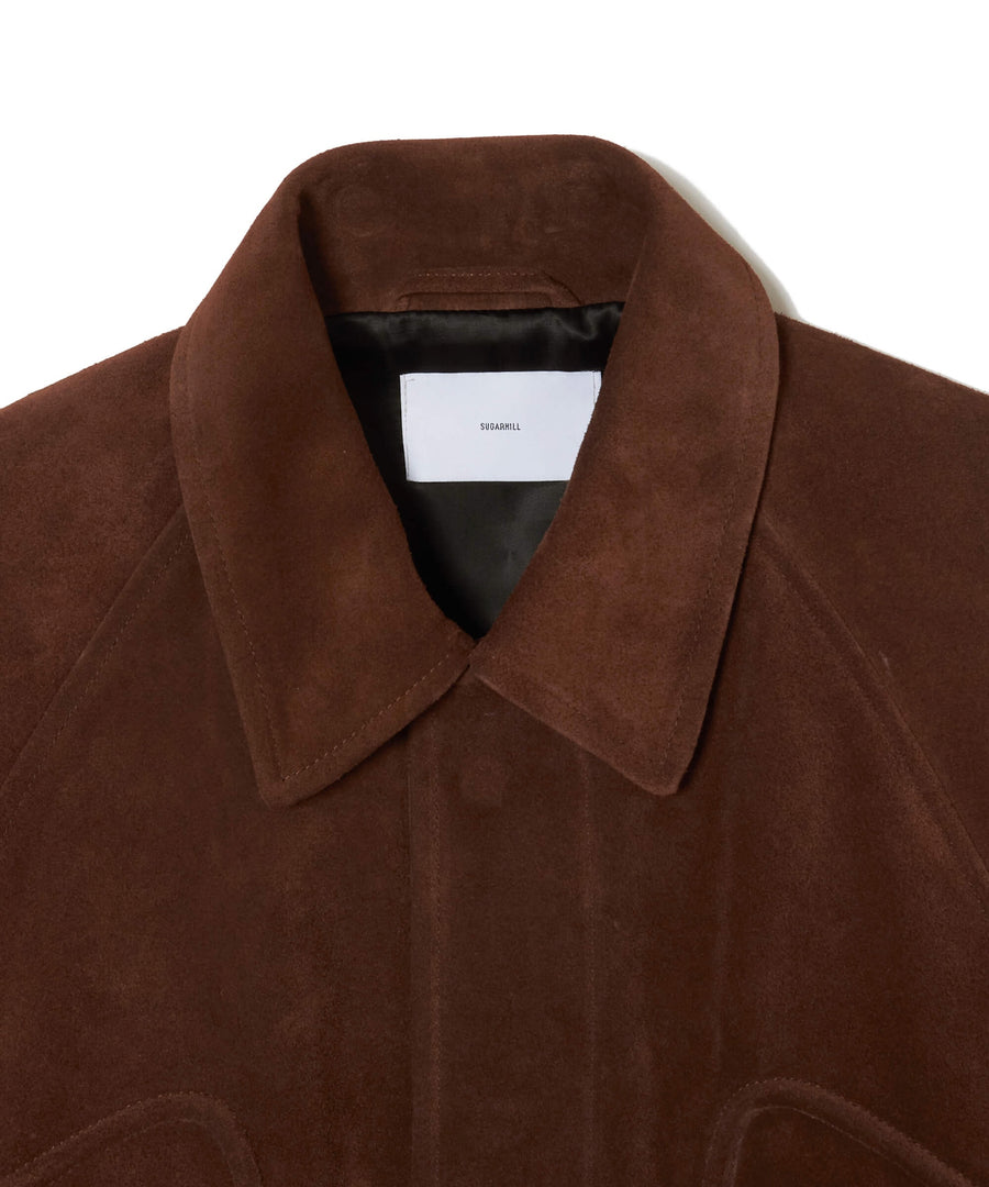 SUGARHILL  SUEDE PIPING LEATHER BLOUSON(BROWN)