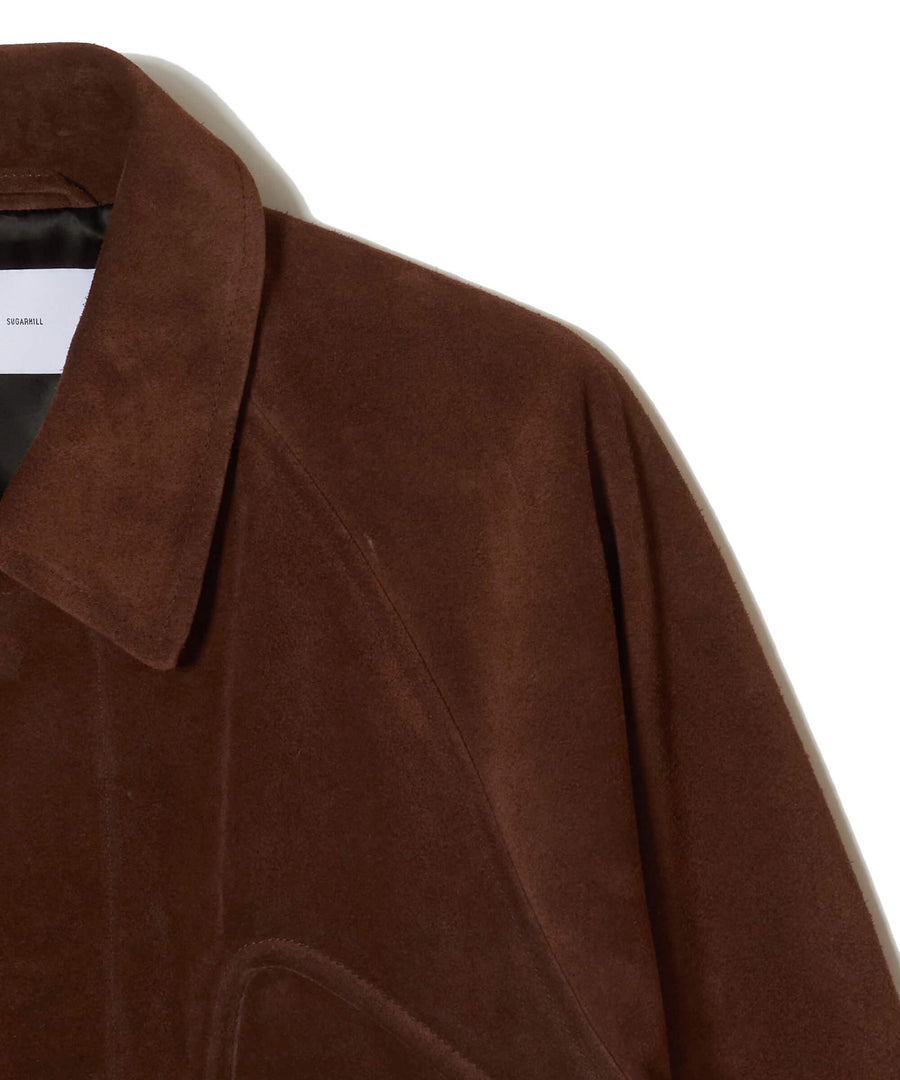 SUGARHILL  SUEDE PIPING LEATHER BLOUSON(BROWN)