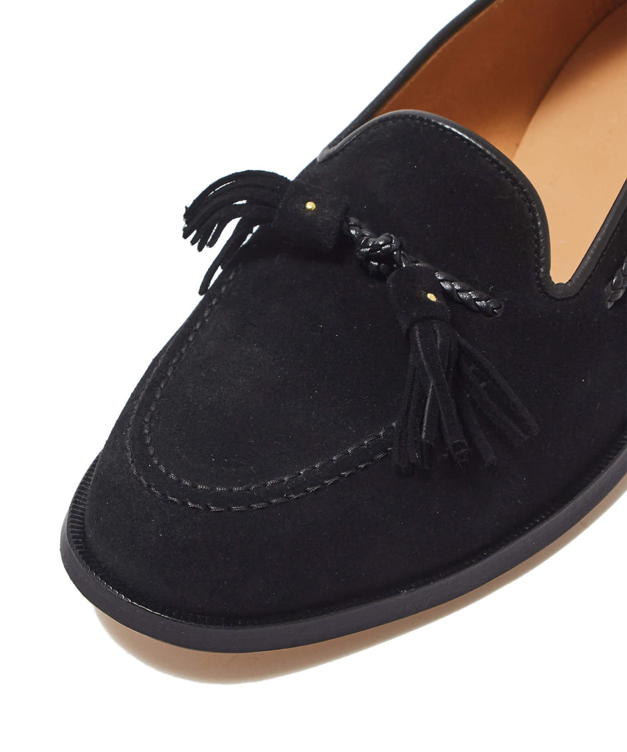 SUGARHILL  SUEDE LOAFER “COUPE”(BLACK SUEDE)