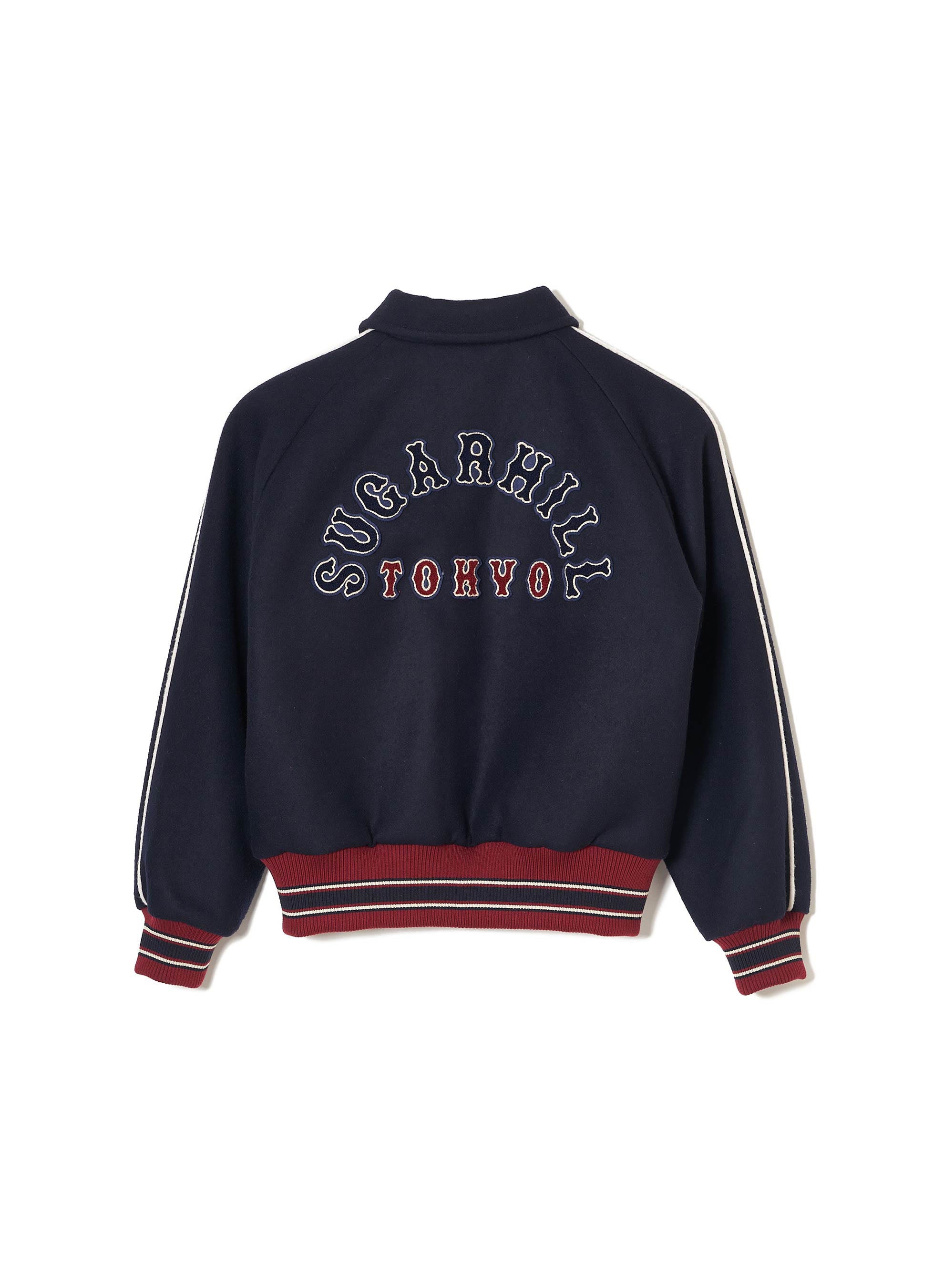 SUGARHILL　スタジャン　ネイビー SUGARHILL(シュガーヒル)のMELTON STADIUM JACKET NAVYの通販｜PALETTE