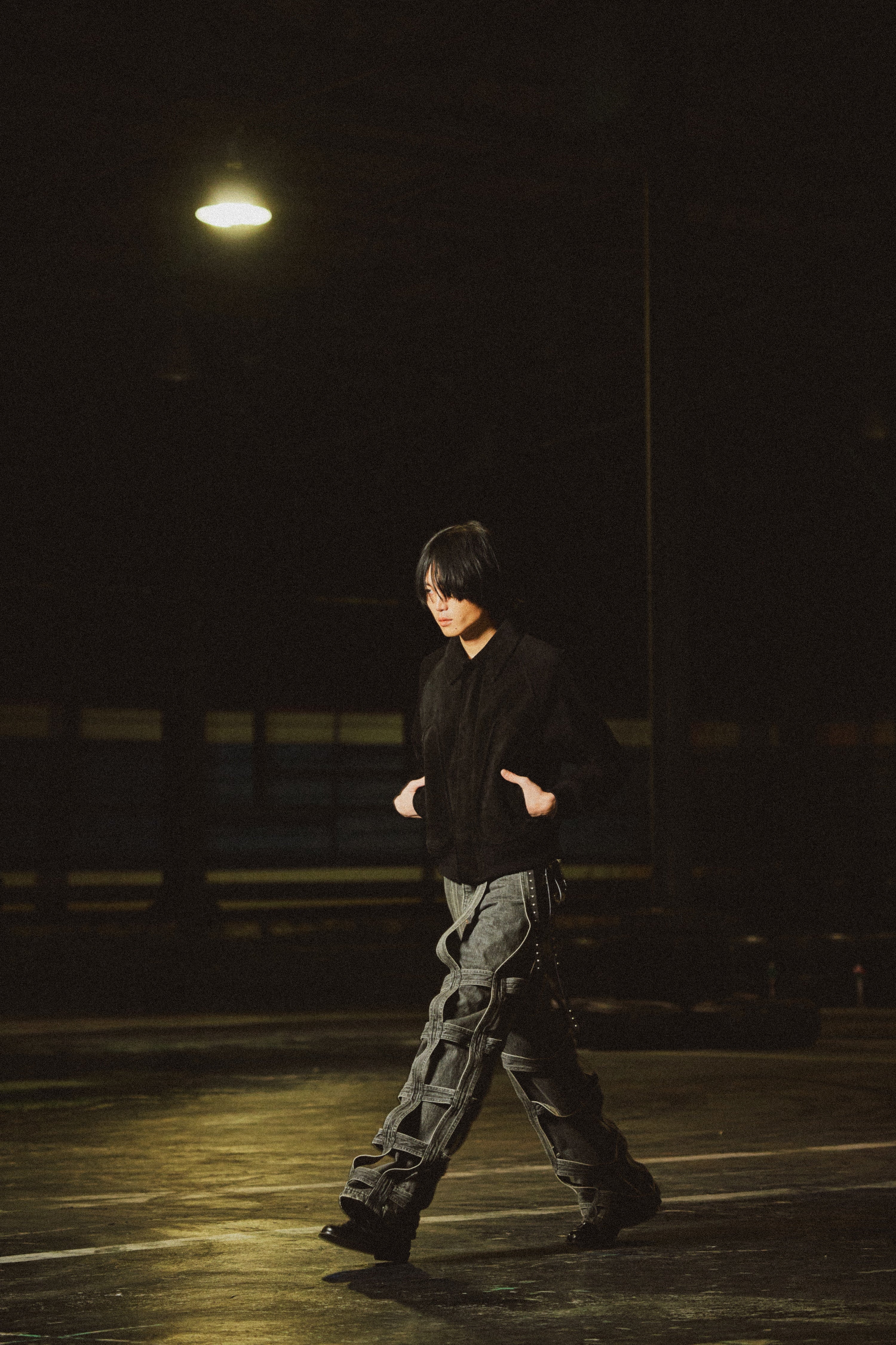 SUGARHILL(シュガーヒル)のCAGED DENIM PANTS BLACKの通販｜PALETTE