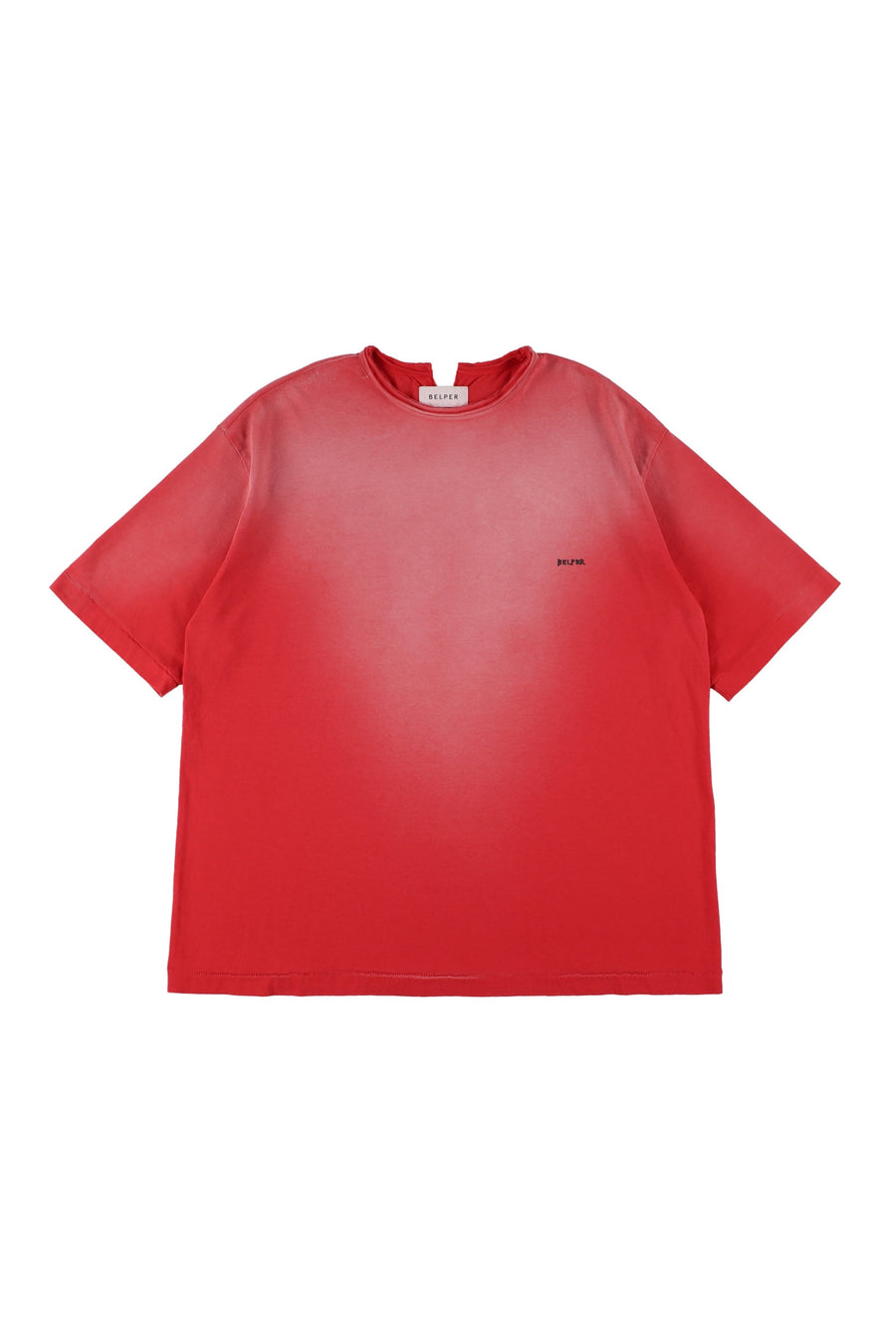 【25ss先行予約】BELPER  2025ss BLEACHED T(RED) ※3月入荷予定予約品