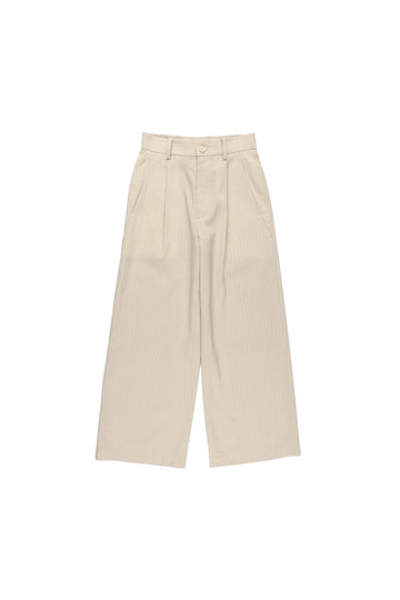 【25ss先行予約】BELPER  2025ss STRIPE TUCKED TROUSERS(BEIGE) ※2月入荷予定予約品