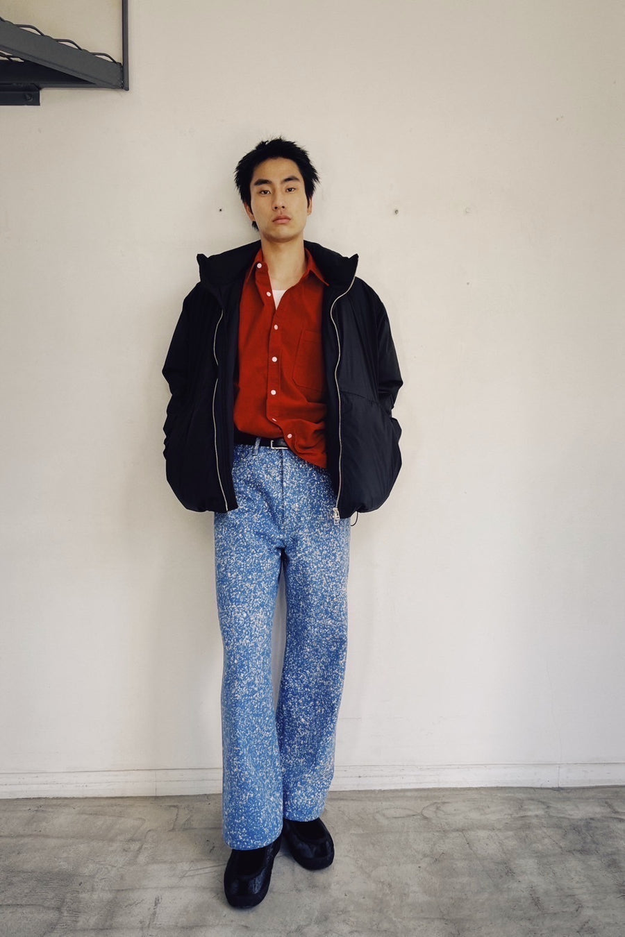 soe  Garment Dyed Dad Shirts(RED)