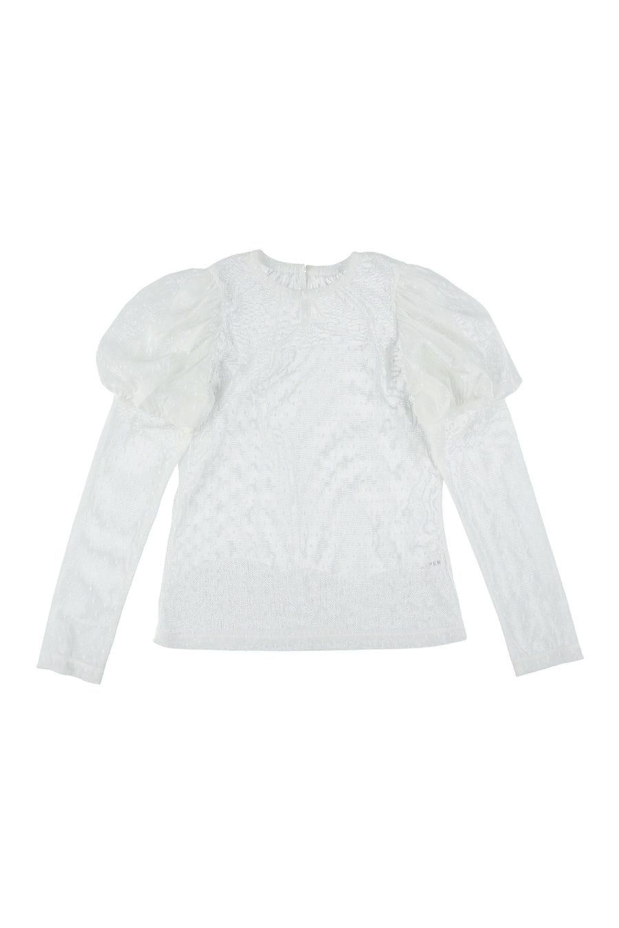 【25ss先行予約】BELPER  2025ss TULE TOP(WHITE) ※3月入荷予定予約品