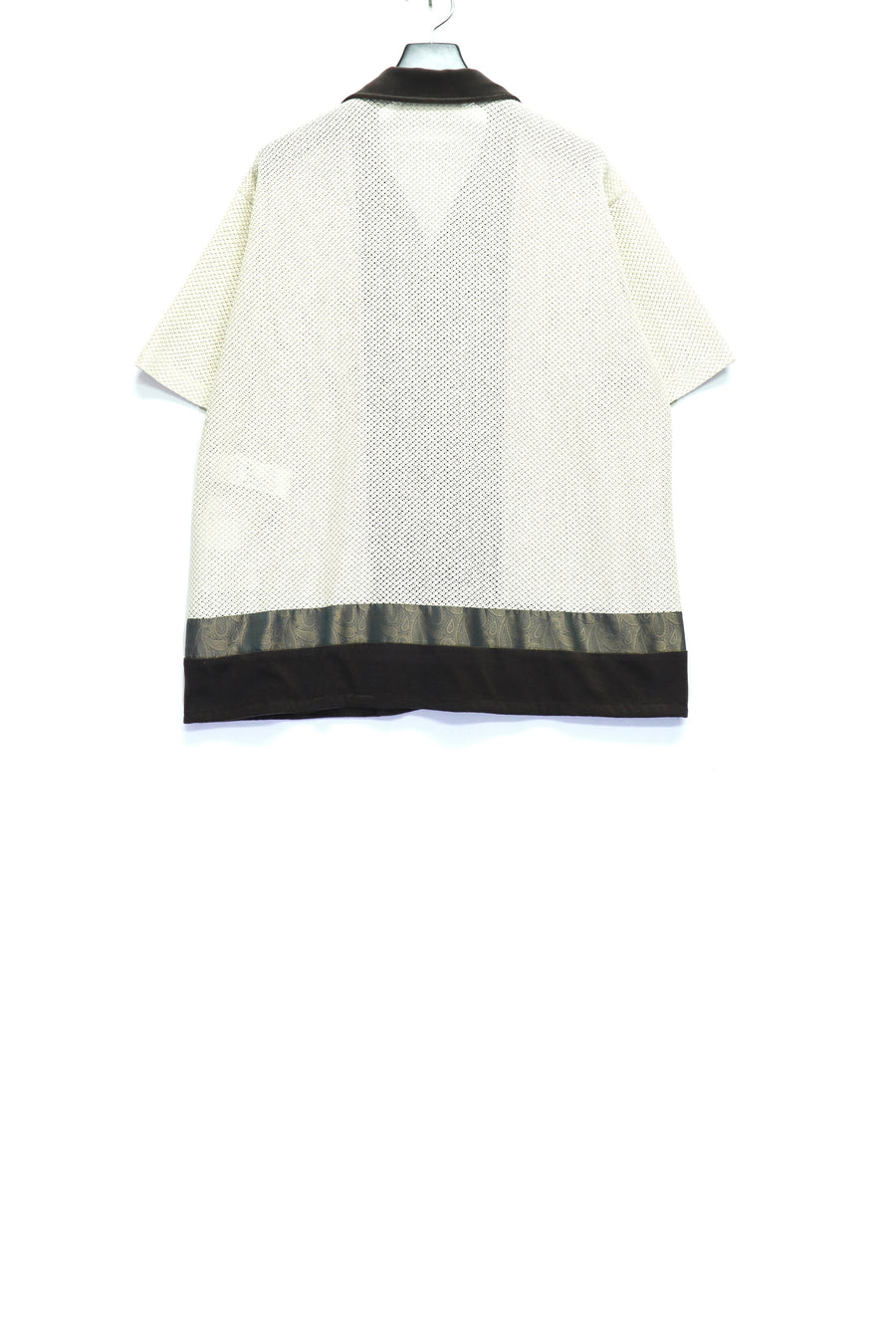 TOGA VIRILIS  Raschel mesh shirt S/S(BEIGE)