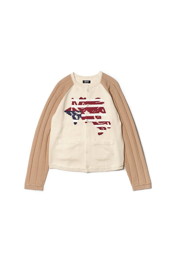 FAF  ANGEL RAGLAN KNIT CARDIGAN(ECRU)