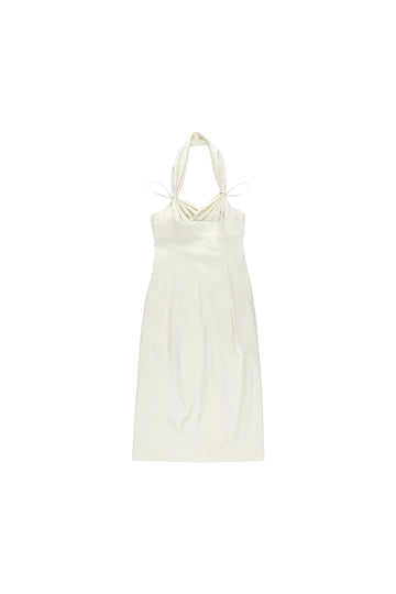 【25ss先行予約】BELPER  2025ss HALTERNECK DRESS(OFF WHITE) ※2月入荷予定予約品