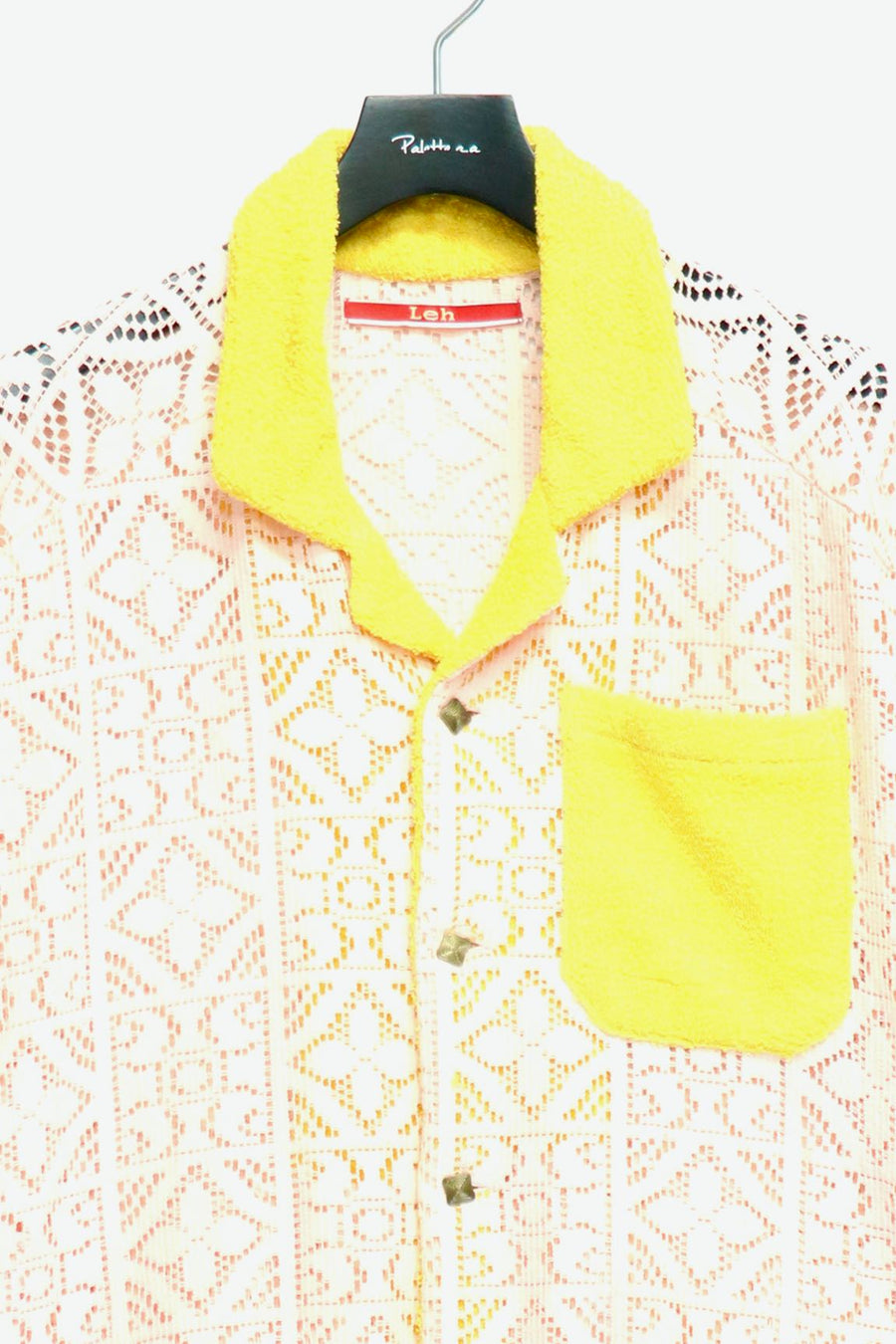 LEH  Bowling Lace S/S Shirt(Pink / Yellow)